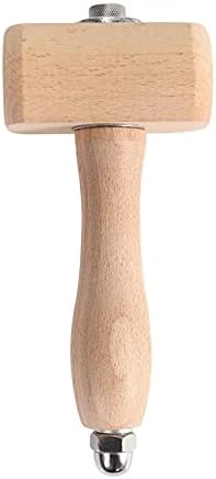 Jteyult מעץ עץ עור עץ גילוף ערכת כלים לתפור פטיש