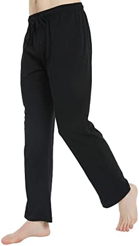 מכנסי פיג'מה של U2Skiin מכנסיים רכים וקל משקל עם כיסים ישנים PJ תחתונים לגברים