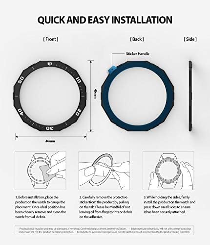 סטיילינג של Ringke Bezel לגלקסי שעון 46 ממ / Galaxy Gear S3 Frontier & Classic Tirling Tirding