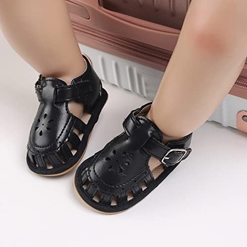 אביב ובקיץ ילדי תינוק פעוט נעלי בנים ובנות סנדלי שטוח תחתון אור פעוט ילד נעלי גודל 8