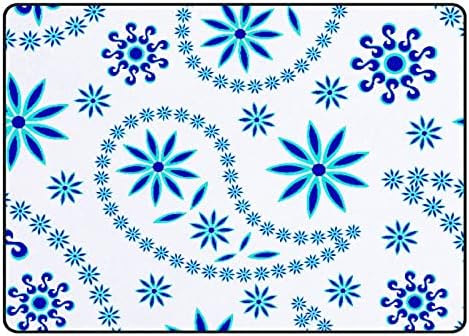 Xollar 80 x 58 בשטיחים גדולים של ילדים גדולים של פייזלי כחול שלג משתלת רכה שטיח פליימת פליימט לחדר שינה