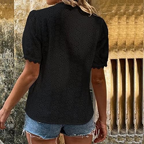 בסיסי חולצות קצר שרוול חולצות לנשים או צוואר שיפוע רופף מתאים קיץ טרנדי מזדמן קל משקל