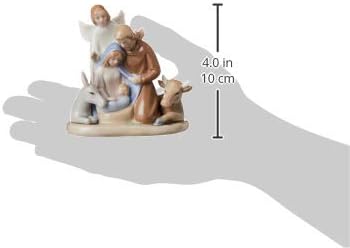 מתנות קוסמוס 10520 מיני משפחה קדושה עם פסלון מלאך, 3-3/4 אינץ '