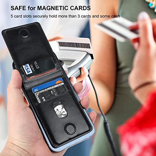 Kihuwey עבור מחזיק כרטיסי ארנק Magsafe עם ארנק RFID מעור מגנטי ובטוח MAG ובטוח.