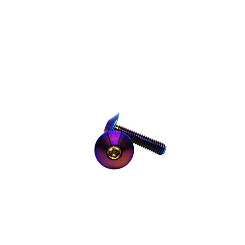 ברגי טיטניום ריסון 4.0.7.10 ממ כפתור מטריית שקע ראש בורג טיטניום מטריית בורג שרוף כחול טיטניום כיפת ראש בורג לאופניים