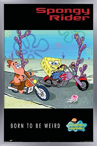 Trends International Nickelodeon Spongebob - פוסטר קיר אופנוענים, 22.375 x 34, גרסה ממוסגרת ברונזה