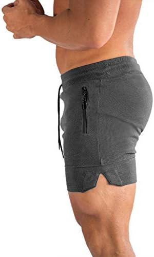 מכנסיים קצרים של אימון כושר של PIDOGYM גברים, מכנסיים קצרים עם פיתוח גוף עם אימוני פיתוח גוף עם