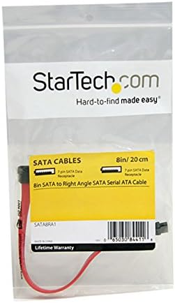 StarTech.com 8 אינץ 'סאטה לזווית ישרה סאטה סידורי כבל אתא-8 אינץ' סאטה כבל-8 סאטה כבל - זווית ישרה סאטה כבל