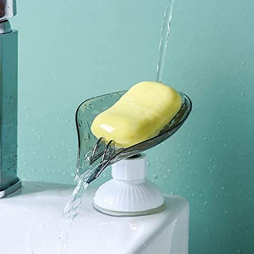 Aulrpx כוס יניקה סיבוב סיבוב חינם קופסת סבון קופסת מדף סבון