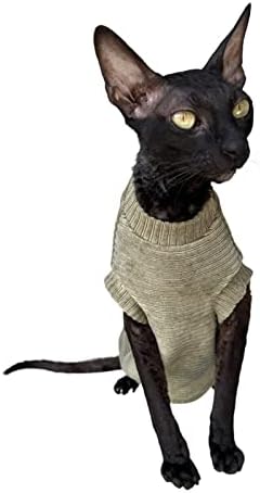 זיתים של חולצת טריקו של חתול חסר שיער של קוטומודה לחתול ספינקס