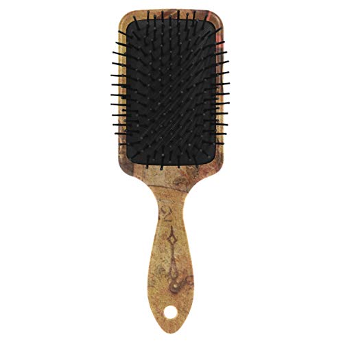 מברשת שיער של כרית אוויר VIPSK, שעון צהוב ישן צבעוני פלסטיק, עיסוי טוב מתאים ומברשת שיער מתנתקת אנטי סטטית