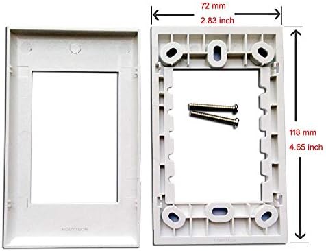 צלחת קיר עם 2 RJ11 + מודולי USB, טלפון Cat3 מחברי אבן מקש