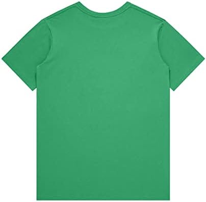 חולצות טריקו של יום פטריק הקדוש של סנט פטריק חולצות חולצות רופפות חולצה ירוקה חולצה שרוול קצר שמרוק אירלנד סווטשירט