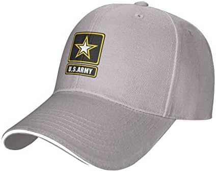 לוגו Liichees של כובע הבייסבול של צבא ארצות הברית לגברים נשים ספורט כובע לשון ברווז מתכוונן