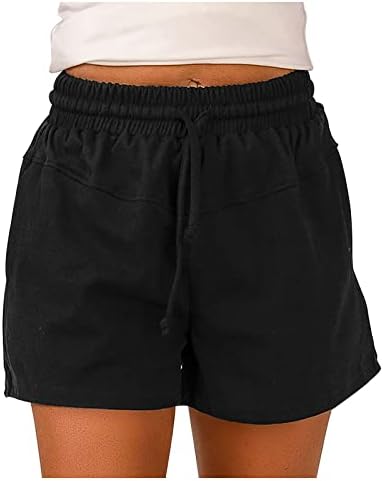 מכנסיים קצרים לנשים קיץ מזדמן מכנסי זיעה קלים משקל קל משקל מותניים גבוהים ריצה קצרים