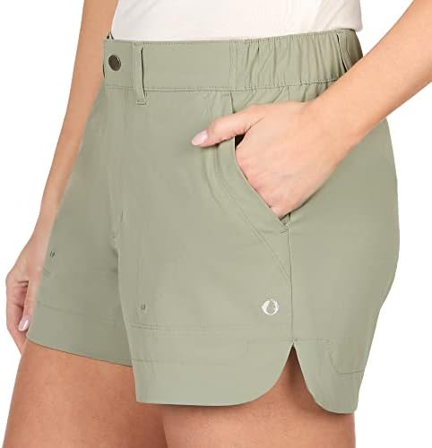 המכנסיים החיצוניים החיצוניים האמריקאים מעוקלים 4 מכנסיים קצרים לנשים, מושלמים לטיולים, הליכה,