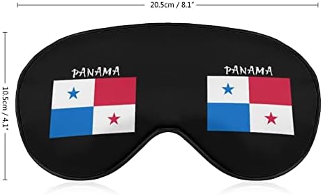 דגל של פנמה מודפסת מסיכת עיניים שינה כיסוי עיניים מכוסות עיניים עם רצועה מתכווננת לטיולי טיול