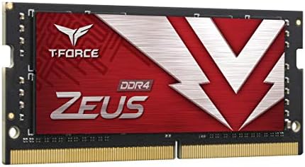 קבוצת צוות T-FORCE ZEUS DDR4 SODIMM 64GB 3200MHz 260 PIN CL22 MODEL MODEL MODULE MODULE TTZD464G3200HC22DC-S01
