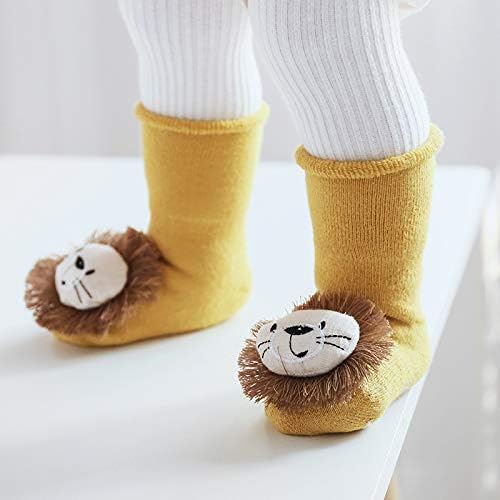 Meiqing 1 זוג עיצוב אריות יוניסקס פעוטות פעוט גרבי גרביים גרביים אנטי גרביים
