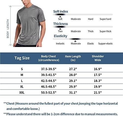 חולצות אימון לגברים הגנה על שמש קלה SPF חולצות טריקו מהירות וייג טיולים רגליים