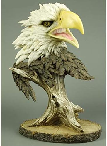 ראשו של פו עץ נשר של זמטאק עץ נשר דקורטיבי פסל פסל שרף מלאכה פסלי בעלי חיים קישוט סלון R198 -