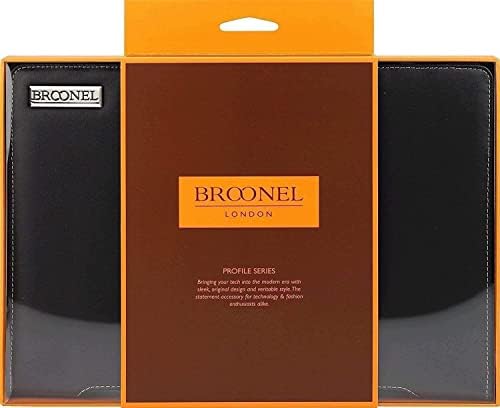 Broonel - סדרת פרופילים - מארז מחשב נייד עור שחור תואם ל- HP Elitebook X360 1030 G8 13.3 מחשב נייד