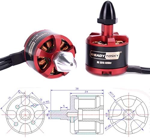 2212 920KV מנועים ללא מברשות CW CCW עבור F330 F450 F550 S500 S550 X525 DJI Phantom Quadcopter