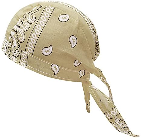 4 חתיכות פיראטים בנדנה כובע טל סמרטוט, כותנה כיסויי ראש היפ הופ כובע, כפת טורבן ראש צעיף רכיבה על אופניים