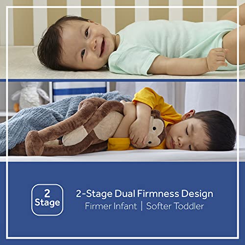 סילי תינוק יציבה מושלם 2-שלב כפול מוצקות היברידי עמיד למים סטנדרטי פעוט & מגבר; תינוק עריסה מזרן וכתם