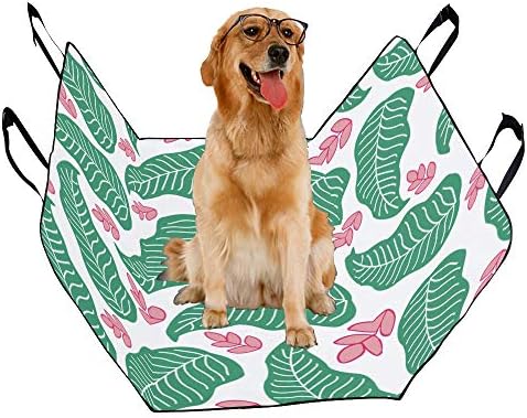 כיסוי מושב כלב עיצוב מותאם אישית סגנון מגמת פרחים הדפסת עלים כיסויי מושב לרכב לכלבים עמיד למים לא להחליק