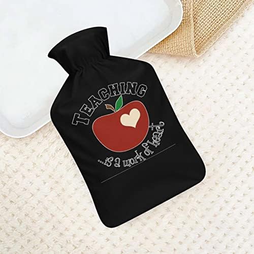 להנקה יצירה של לב בקבוקי מים חמים גומי שקית מים חמים עם כיסוי חמוד לתקופת הקלה בכאב התכווצויות