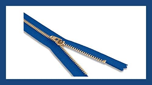 4.5 מכנסי פליז רויאל כחול רויאל משקל בינוני ZIPPER - Royal Blue 918 - בחר באורך שלך - תוצרת ארצות