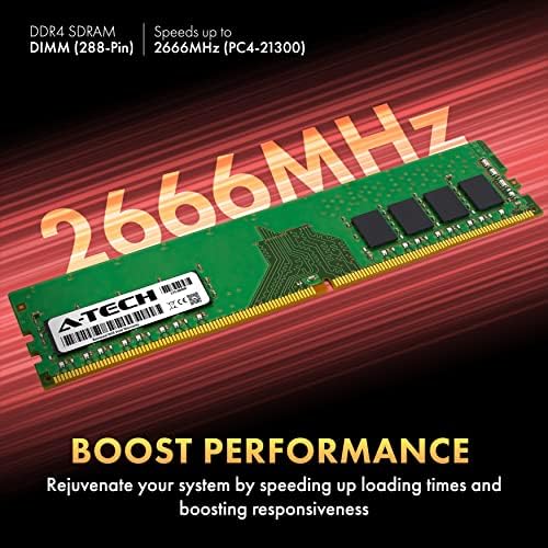 A-Tech 4GB DDR4 2666 MHz UDIMM PC4-21300 CL19 DIMM NONE ECC מודול זיכרון זיכרון RAM