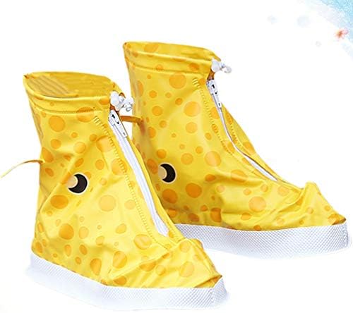 נעלי גשם של Abofan מכסה נעליים גשם מכסה נעליים מכסה נעליים ללא נעליים אוברולות שלג לילדים לילדים רכיבה על אופניים