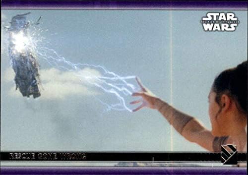 2020 Topps מלחמת הכוכבים העלייה של Skywalker Series 2 Purple 28 הצלה השתבש כרטיס מסחר ריי