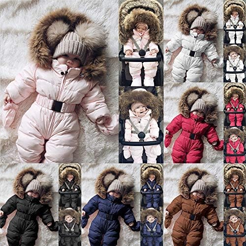 ילד מעיל תינוק סרבל ילדה חמה ז'קט תינוק חורף בגדי הלבשה חיצונית עם חליפות שלג בנים רומפר