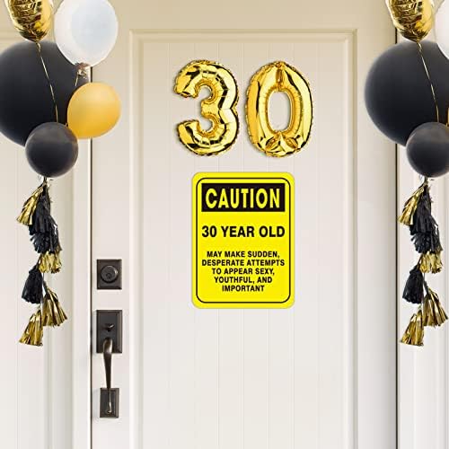 30 מסיבת יום הולדת קישוטים-6 יחידות קיר סימנים מצחיק תגים למבוגרים 30 שנים המפלגה דקור 30 אזור סידורי שולחן