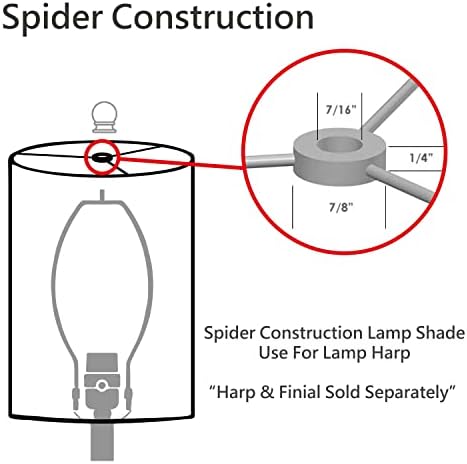 Aspen Creative 34001 צורת פעמון עכביש צורה של עכביש עכביש בצל בצל בצל בלבן, 16 רוחב