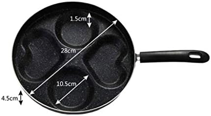 אלומיניום סגסוגת מחבת - טהור שחור ארבעה-חור מחבת חביתת מכונה, שאינו מקל אפיית מחבת ביתי בישול כלים