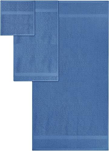 מגבות רחצה של כותנה קסם של Simpli, 24 x46, כחול