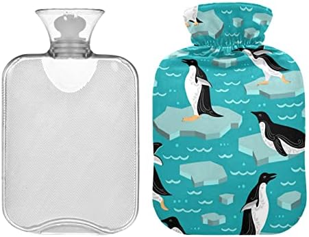 בקבוקי מים חמים עם כיסוי פינגווינים קרח ים חם מים תיק עבור כאב הקלה, שרירים כואבים דלקת פרקים, חבילה חמה 2