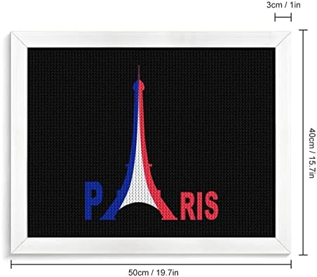 צרפת דגל מגדל אייפל יהלומי ציור ערכות תמונה מסגרת 5 עשה זאת בעצמך תרגיל מלא ריינסטון אמנויות קיר תפאורה למבוגרים