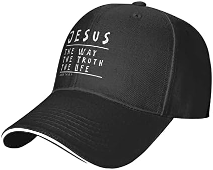 ישוע הוא האמת שהאמת כובע המשאית המתכווננת כובע בייסבול כובע ונשים כובע לשון ברווז מזדמן מתכוונן