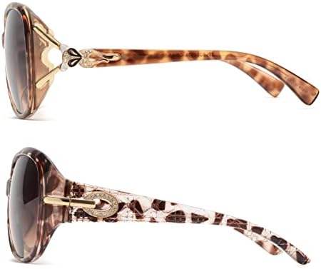 JM משקפי משקפי שמש ביפוקלים קלאסיים משקפי משקפי שמש לנשים הגנת UV צב חיצוני +3.0