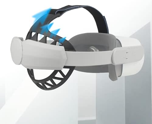 מקצוען מתכוונן מצמצם את נוחות הלחץ החלפה ניידת רצועת ראש VR רצועת סיליקון עבור Quest 2