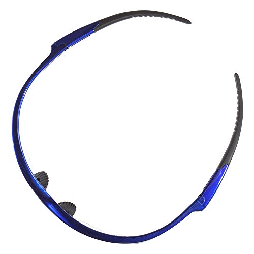 Kleenguard V30 משקפי בטיחות נמסיס, עדשה ברורה נגד ערפל עם מסגרת כחולה מתכתי, 12 זוגות / מקרה