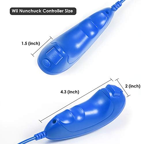 MODESLAB 4 PACK WII COUNTROCLER NONCHUCK, בקר בקרי Nunchuck החלפה