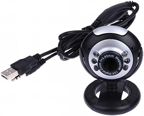 USB 50.0 מ '6 LED מצלמת מצלמת מצלמת רשת עם מיקרופון מובנה לתריסי מחשב שולחני מחשב נייד