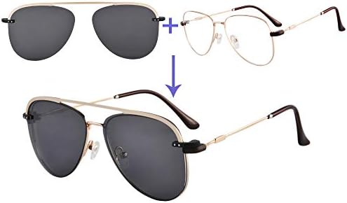 קליפ מדולונג על משקפי שמש מקוטבים ריי כחול חסימת משקפיים קצרי רואי-ג ' ס3039