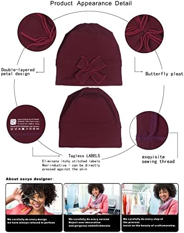 אוסביו כותנה הכימותרפיה טורבנים בארה ' ב כפת כובע כובע לנשים סרטן מטופל נשירת שיער
